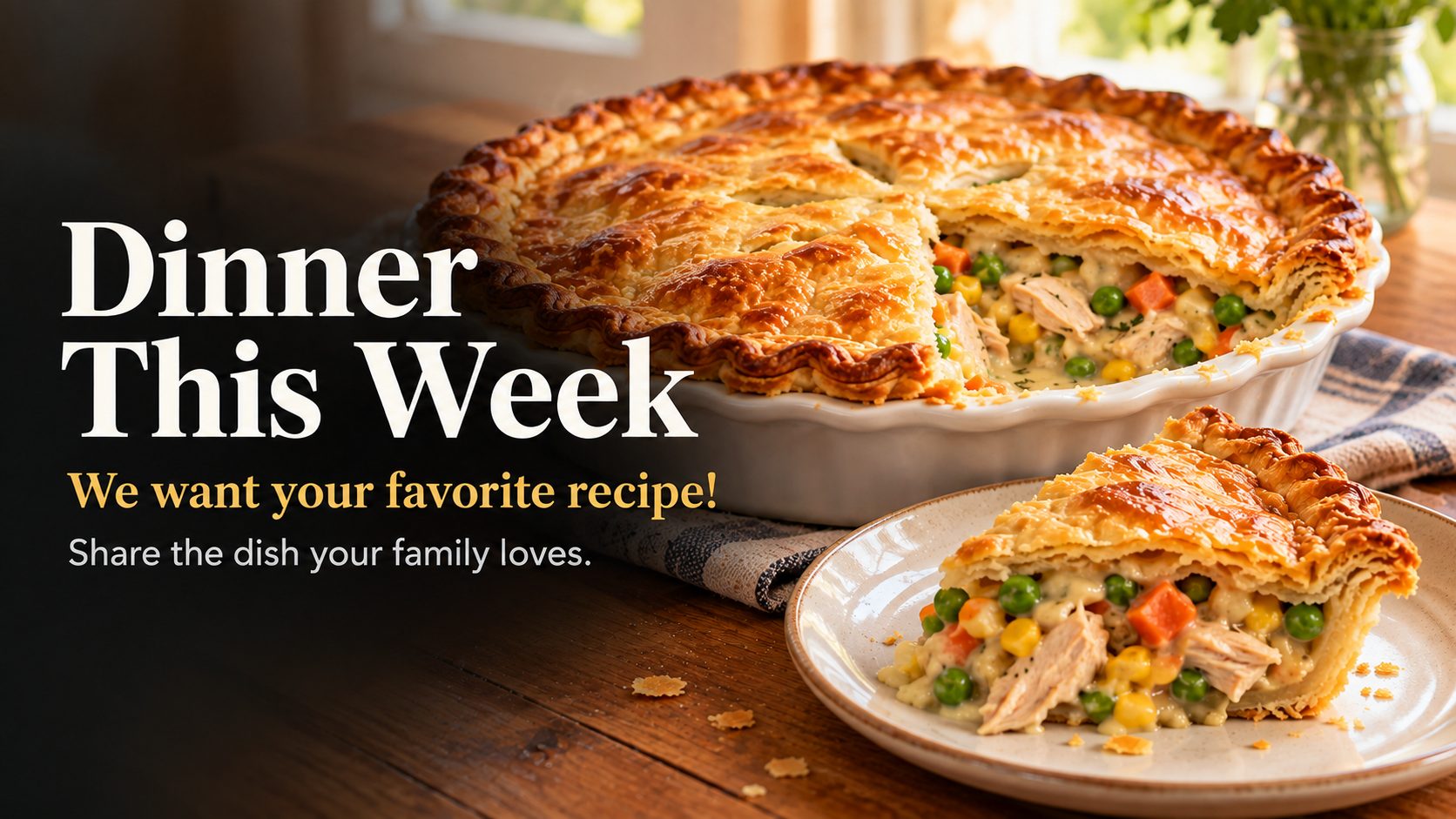 Dinner This Week — share your family's favorite recipe with Sunrise Meadows neighbors.